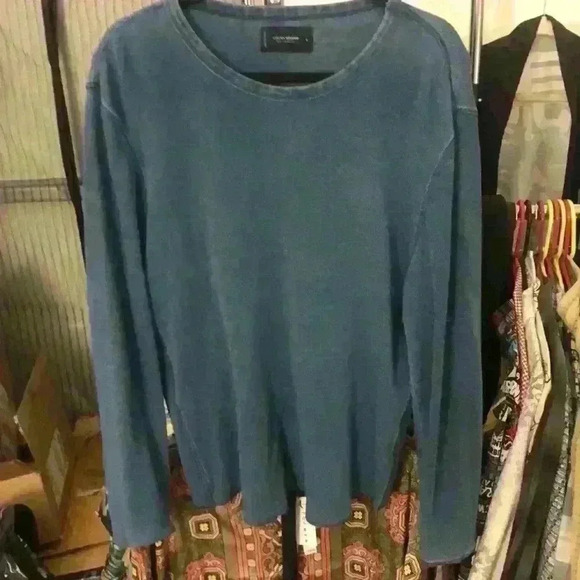 Lucky Brand waffle knit thermal pullover men’s large EUC. - Picture 1 of 4